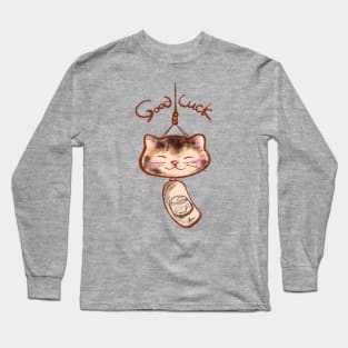 Good Luck Cat Lantern Long Sleeve T-Shirt